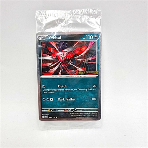 (Gratis ved køb for 300kr Pokemon kort) - Yveltal Mega Evolution - Pokemon kort Promo